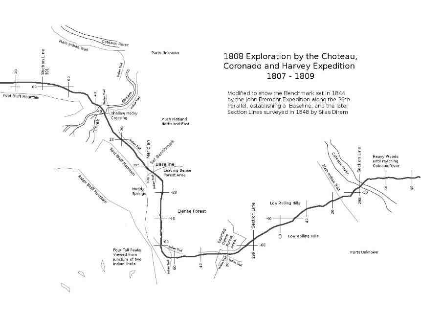 1808 Exploration by CC&H Expedition Map Image